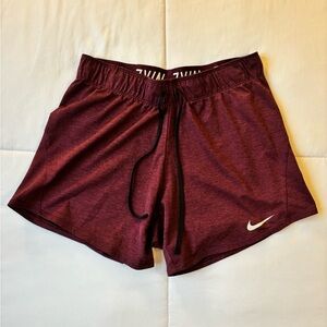 Nike Women's Burgundy Athletic Shorts